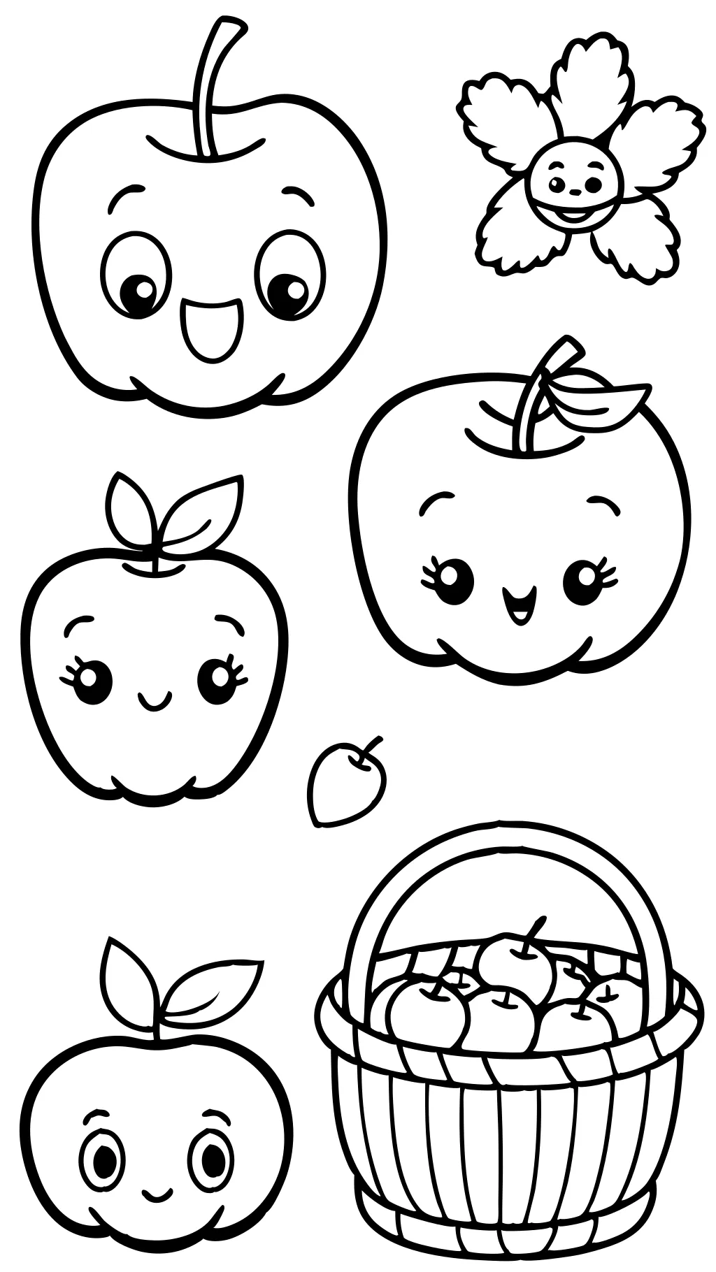 coloriages gratuits de pomme